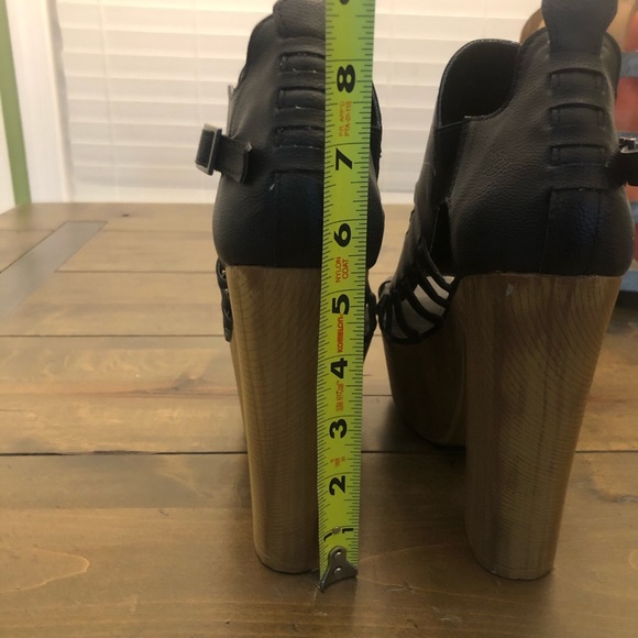 Wooden Towering Platform Clogs - Picture 9 of 13